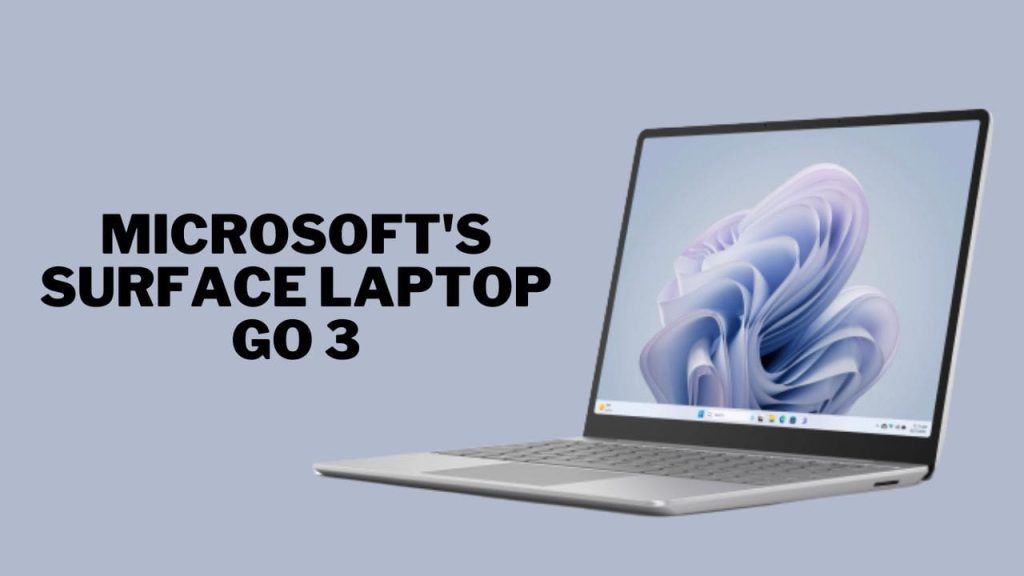 Microsoft's Surface Laptop Go 3
